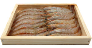 Langostino blanco premium de Mariscos Méndez.