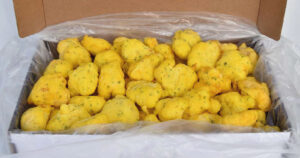 Buñuelos de gambas congelados