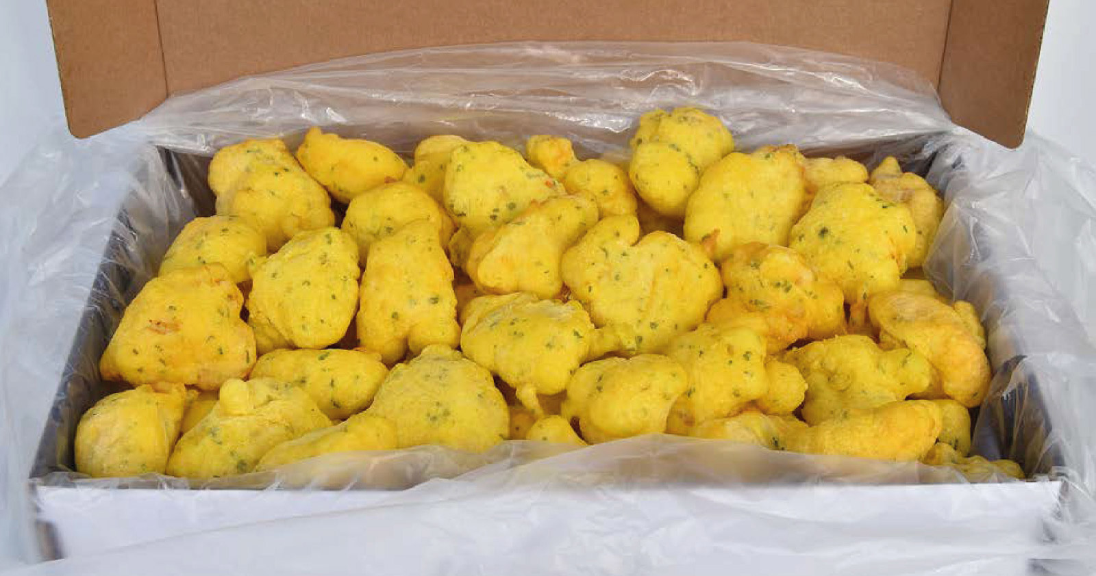 Buñuelos de gambas congelados