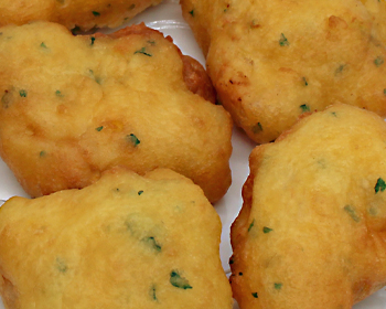 Buñuelos de gambas