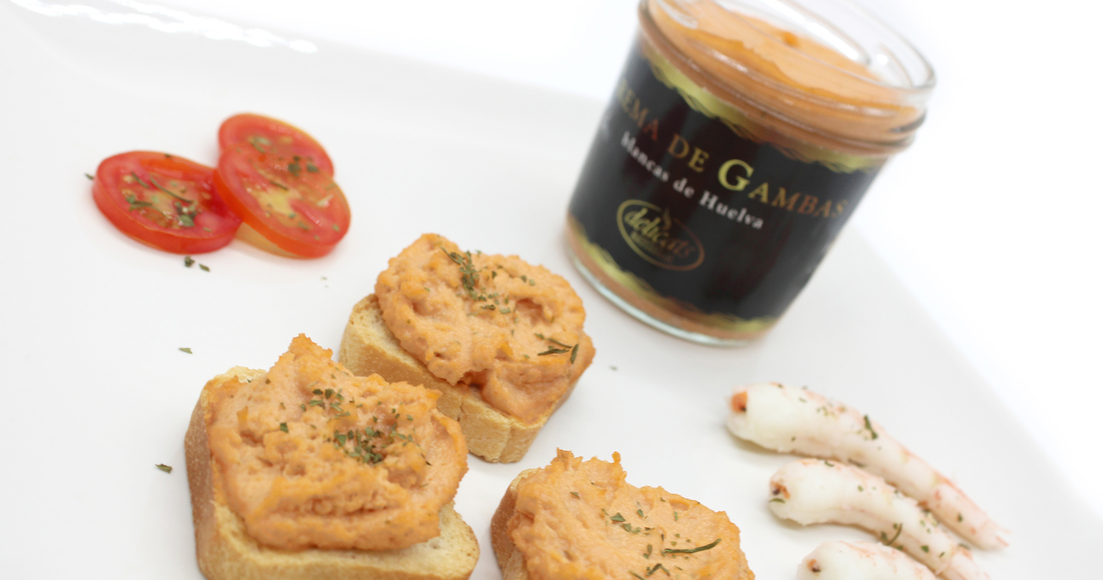 Canapés Gambas Blancas
